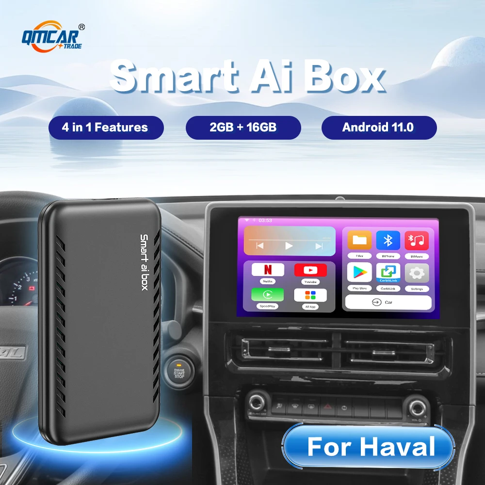 

Carplay беспроводные Android Авто Carplay AI BOX автомобильные интеллектуальные системы Android 11 для Haval H1 Blue‑Brand H2 Red‑Brand F7 H6N