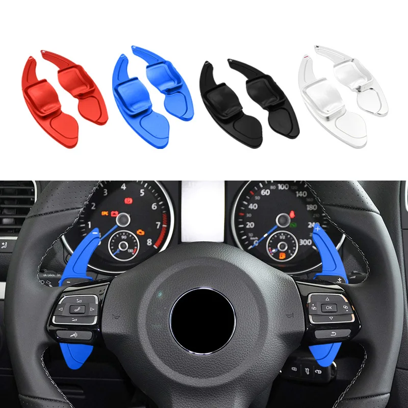 

For Volkswagen CC EOS POLO Sagitar Tiguan Bora Shangku Golf 6 steering wheel modification shift paddles