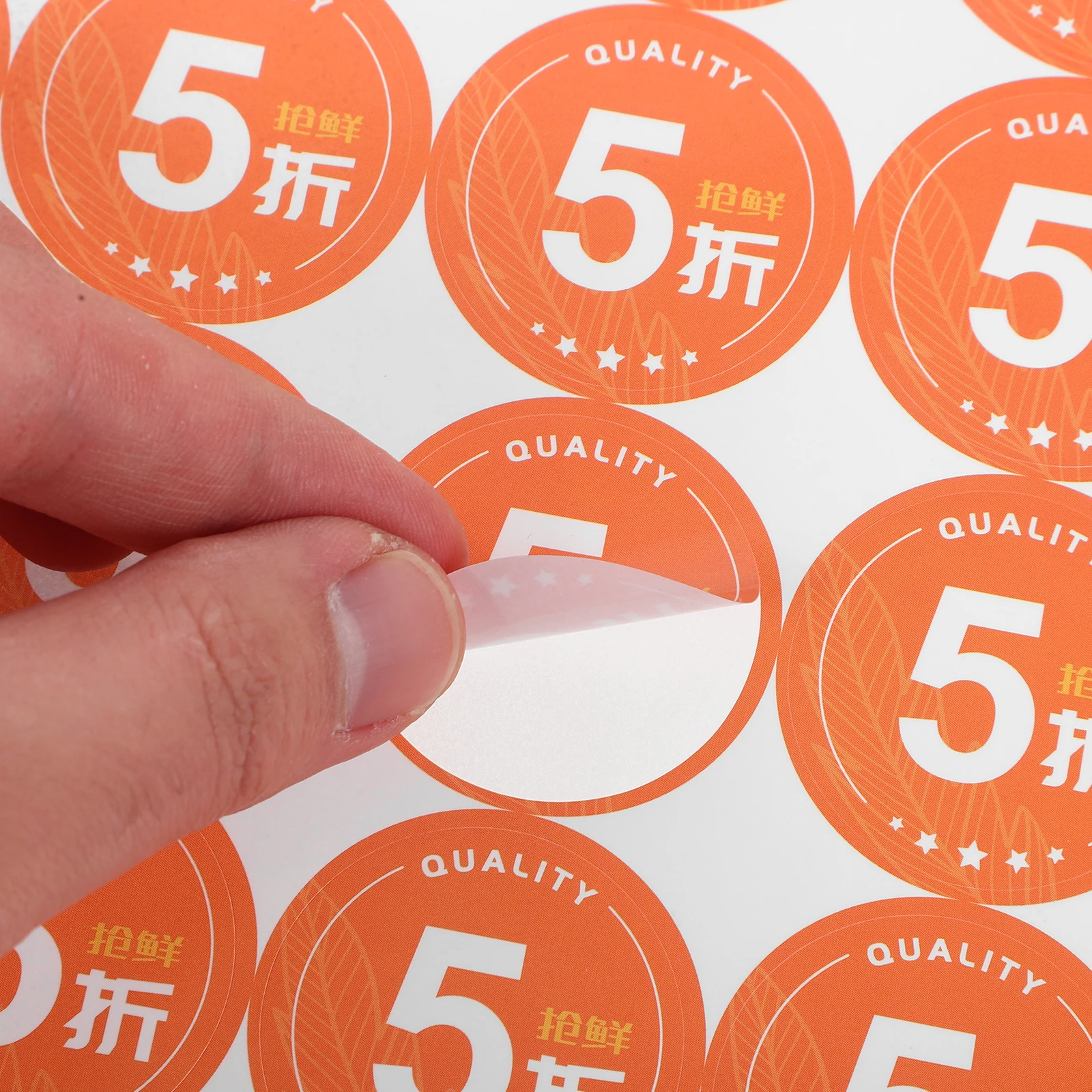 

350 Pcs 50 Sticker Adhesive Labels Retail Store Tag Sale Price Promotion Tag 50 Percent Off Label