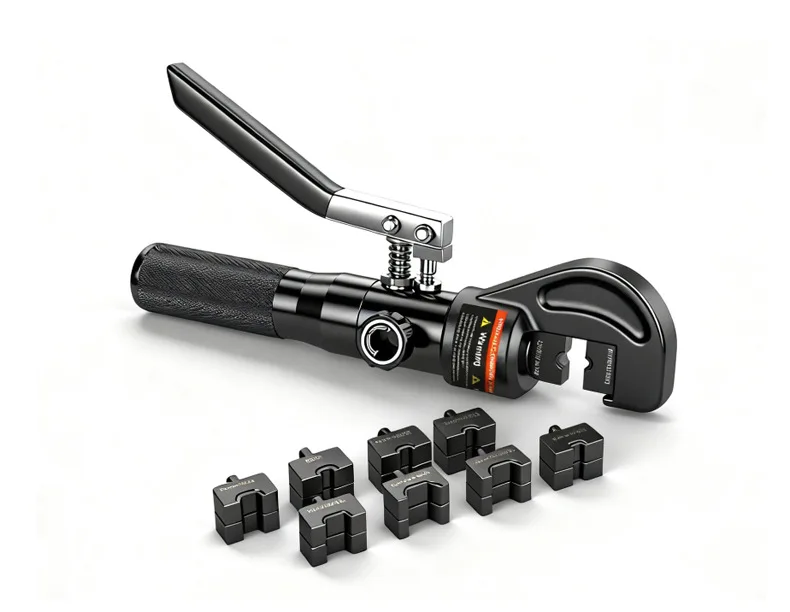 

Manual Hydraulic Crimper Electrical Terminal Cable Wire Tool Sturdy Pressing Pliers High Strength with Dies Crimping Plier