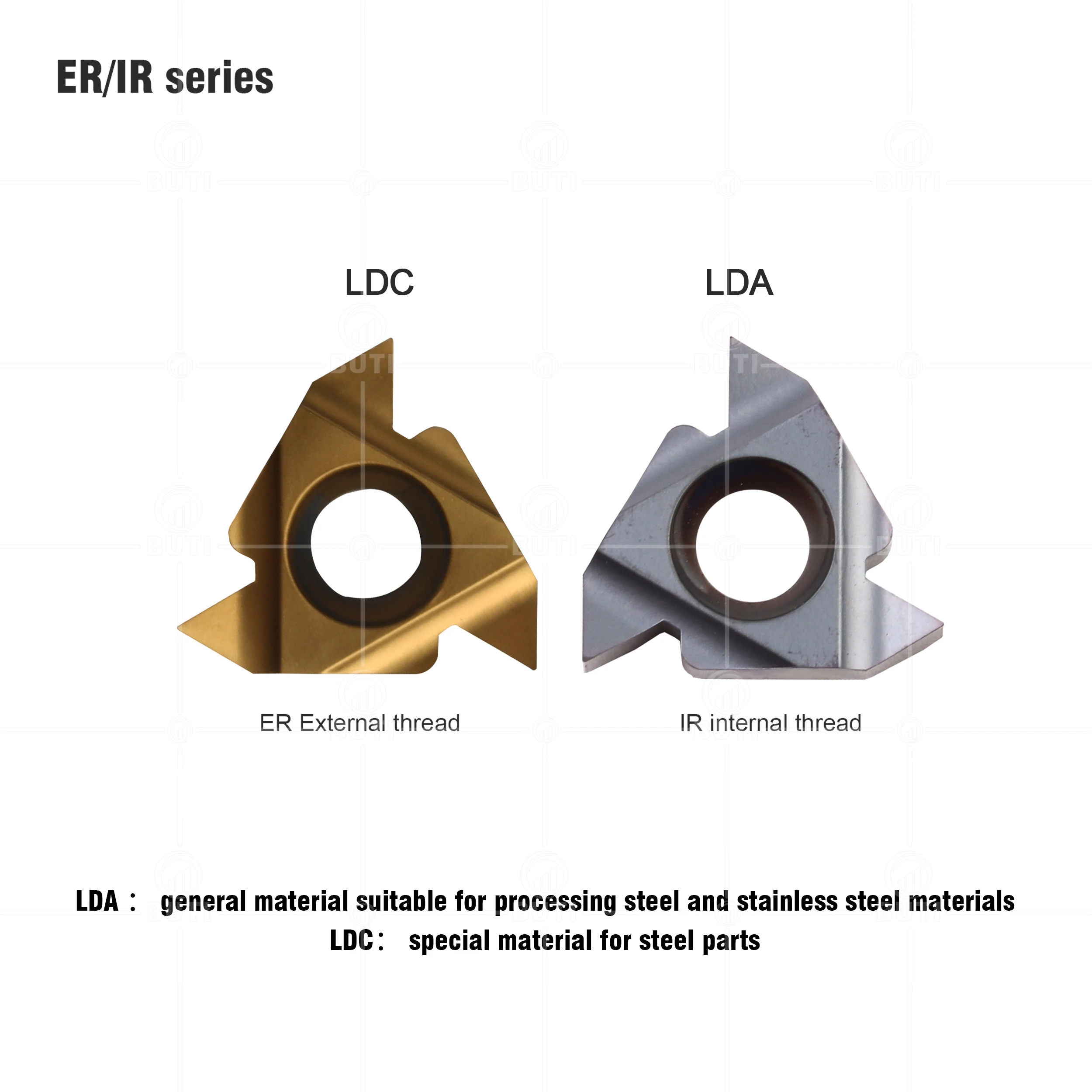 Deskarar-cortador de roscado de carburo, herramientas de torneado, insertos de carburo, CNC, 16ER, 16IR, A55, G55, AG55, A60, G60, AG60, LDC, 100%