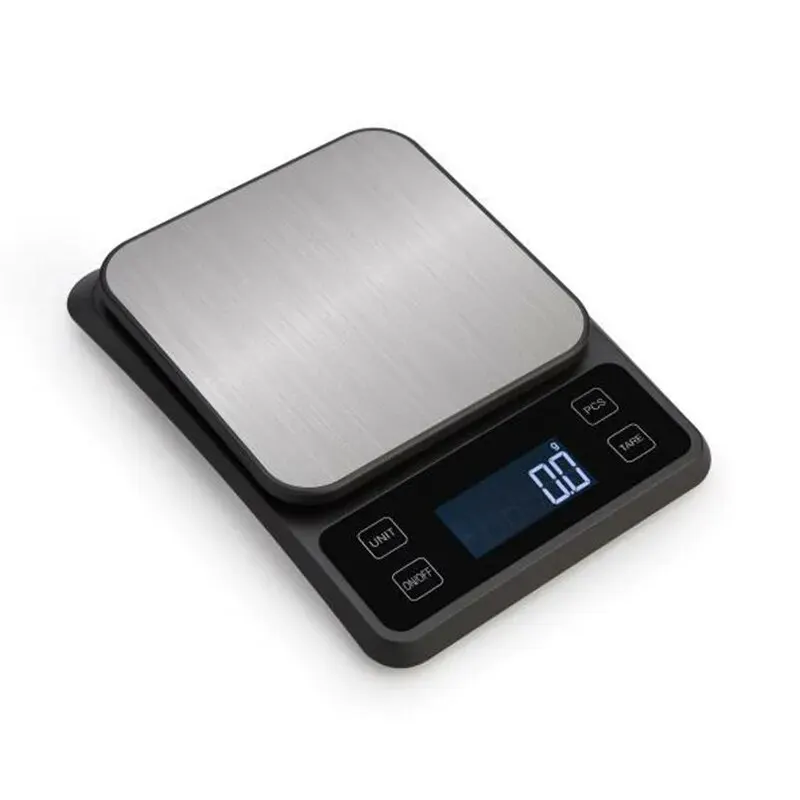 Household Stainless Steel 5kg Food Bakery Grams 0.1g Accurate 10kg Desktop Scale Kitchen Electronic Weighing Battery Model