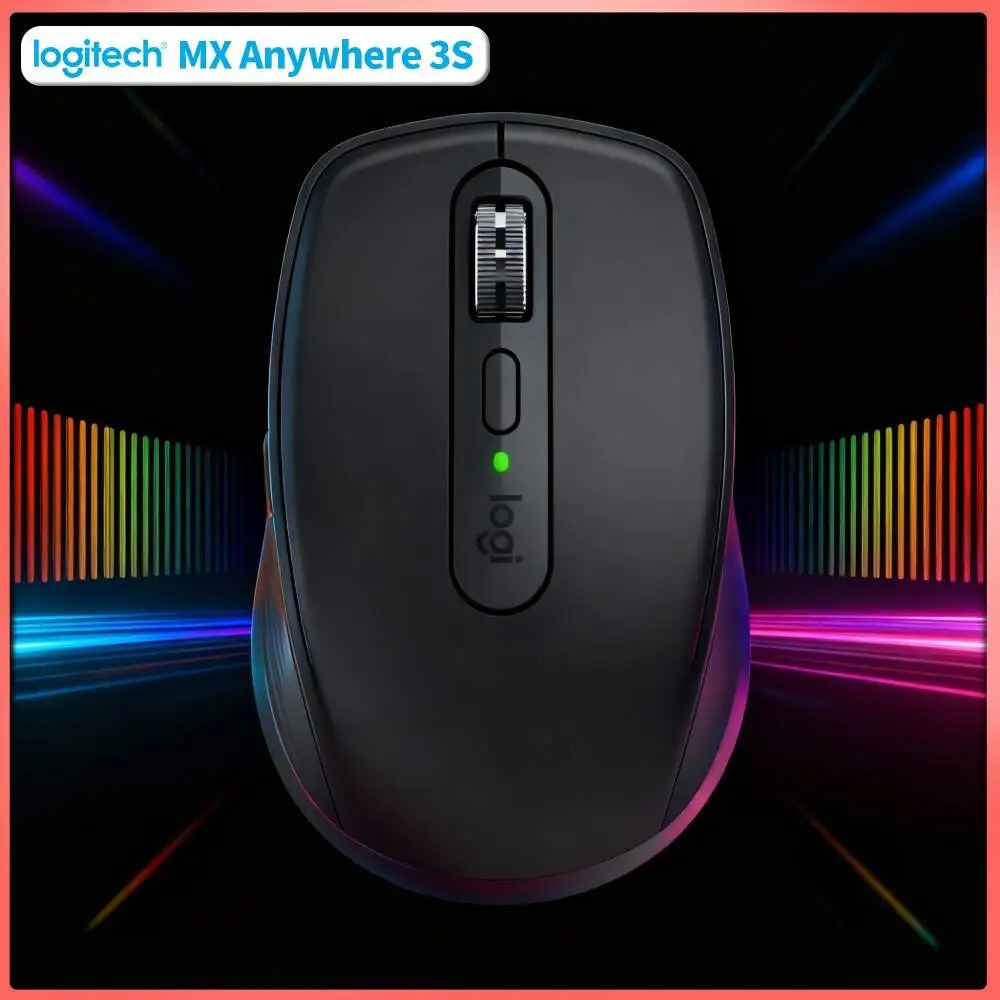 Travel MX Anywhere 3S Mouse - 8000 DPI, Hyper-Scroll, USB-C Quick Charge, Compact for Jewelry Tour Backpack Laptop Bag Pouch