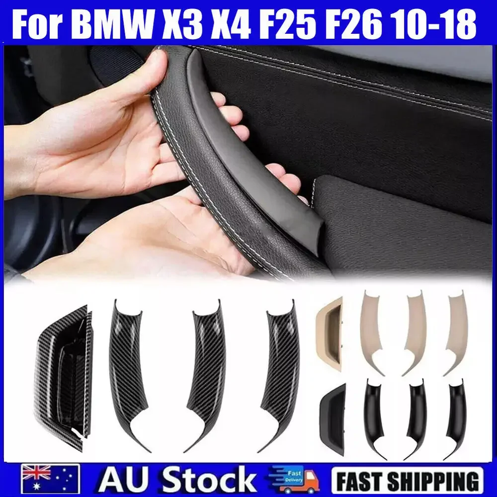 

RHD Inner Handle Interior Door Panel Pull Trim Cover Pull Handle Set Replacement for BMW X3 X4 F25 F26 2011-2023