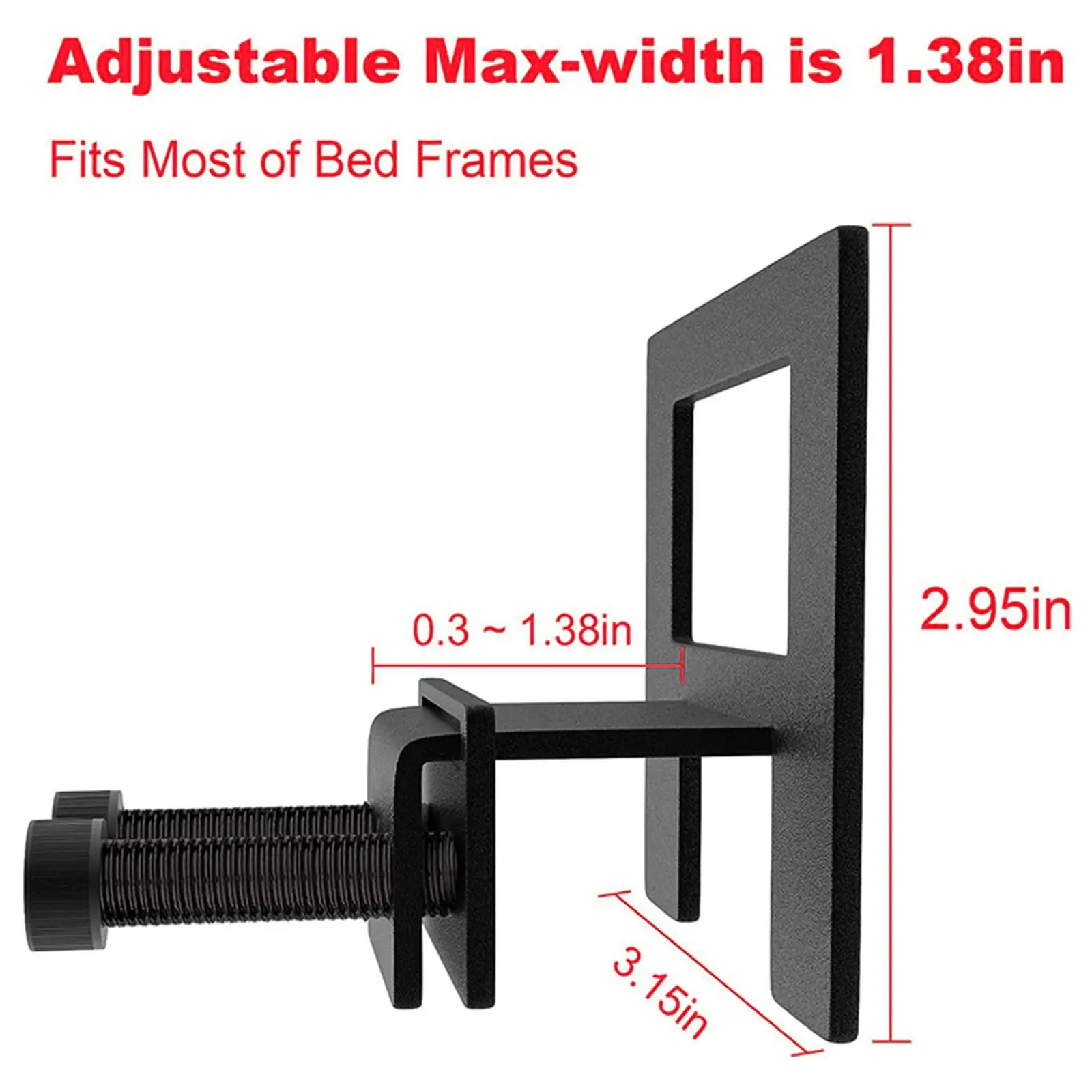 6Pcs Mattress Retainer Bar Mattress Sliding Limiter Anti Slip for Metal Frame Mattress Holder in Place for Home House Bedroom
