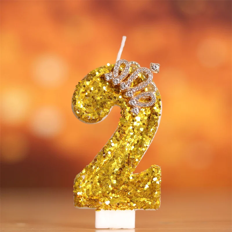 Golden Birthday Number Large Candles Girl Decoration Halloween Party Supplies Home Decorative Candles And Accessories Candle