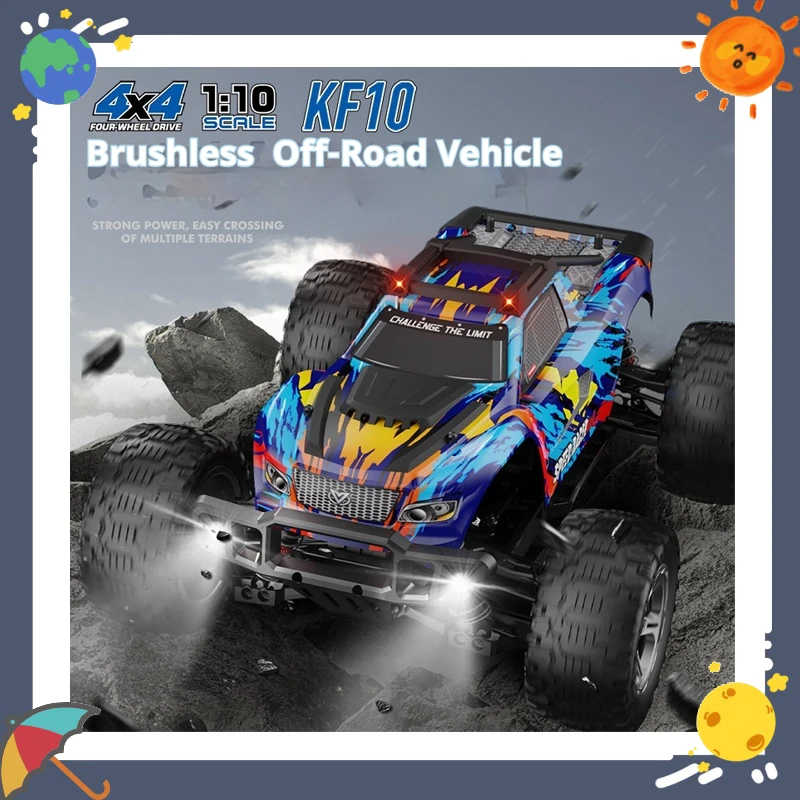 Kf10 1:10 Scale ความเร็วสูง Brushless RC รถรีโมทคอนโทรล Off-Road ปีนเขาการแข่งขันรถสัดส่วนเต็มรูปแบบสี่ล้อไดรฟ์ของเล่น