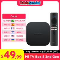 Global Version Xiaomi Mi TV Box S 2nd Gen 4K Ultra HD BT5.2 2GB 8GB Google TV Google Assistant Smart TV Box