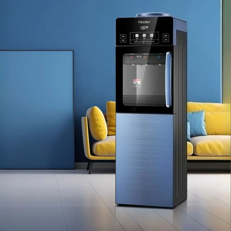 

Refrigeration water dispenser vertical hot and cold home office double door with handle dustproof 304 energy saving new style