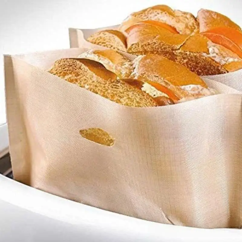 2Pcs Reusable Non-stick Baked Toast Bread Oven Bags Tools Toaster Bags For Grilled Cheese Sandwiches