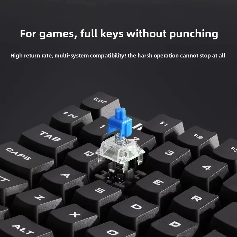 Teclado low profille one-handed game mechanical keyboard wired game small left-handed keyboard mobile phone chicken