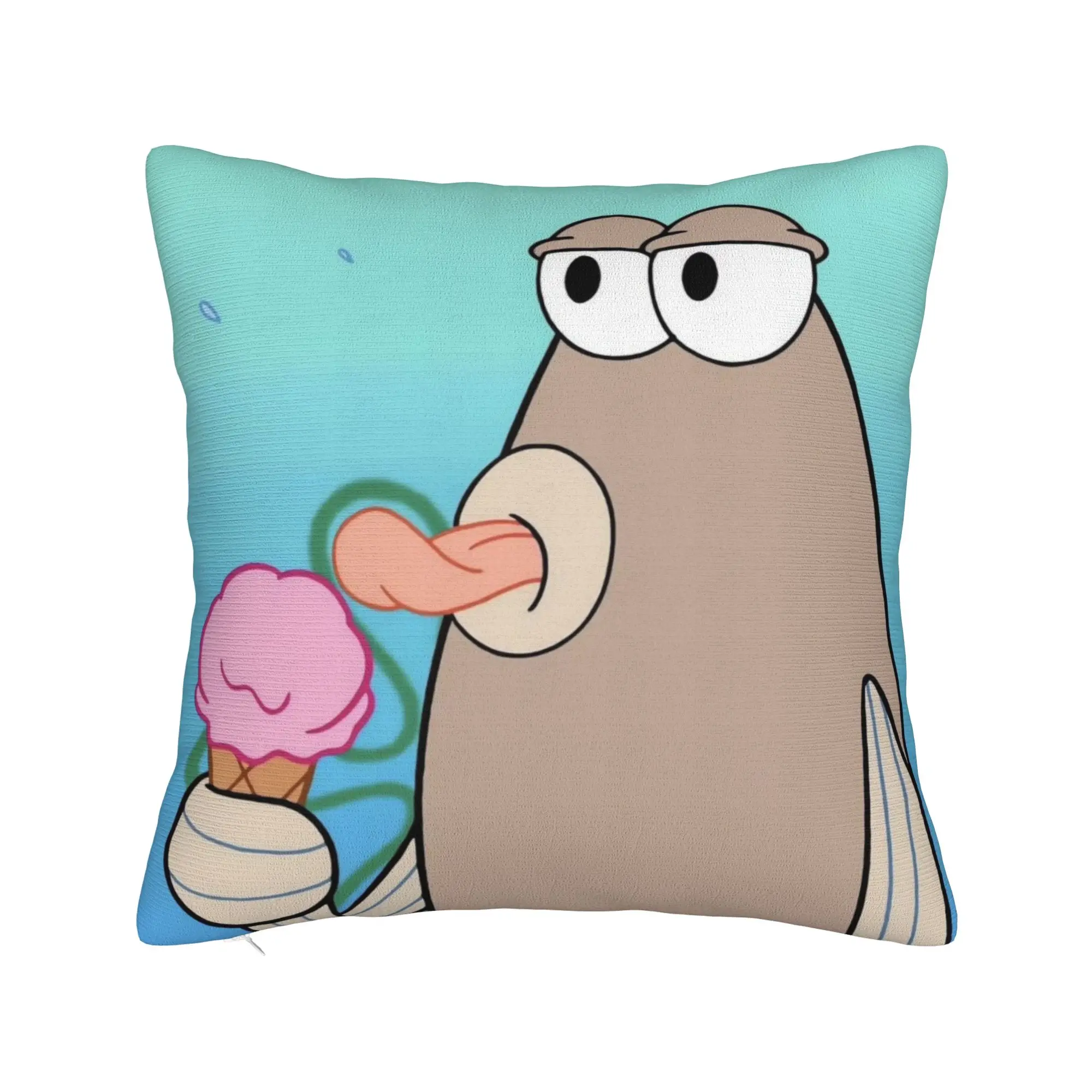 Bikinis Bottom Residents Cartoon Fish Pillowcase Polyester Cushion Cover Gift Marine Pillow Case Cover Seater Square 40*40cm