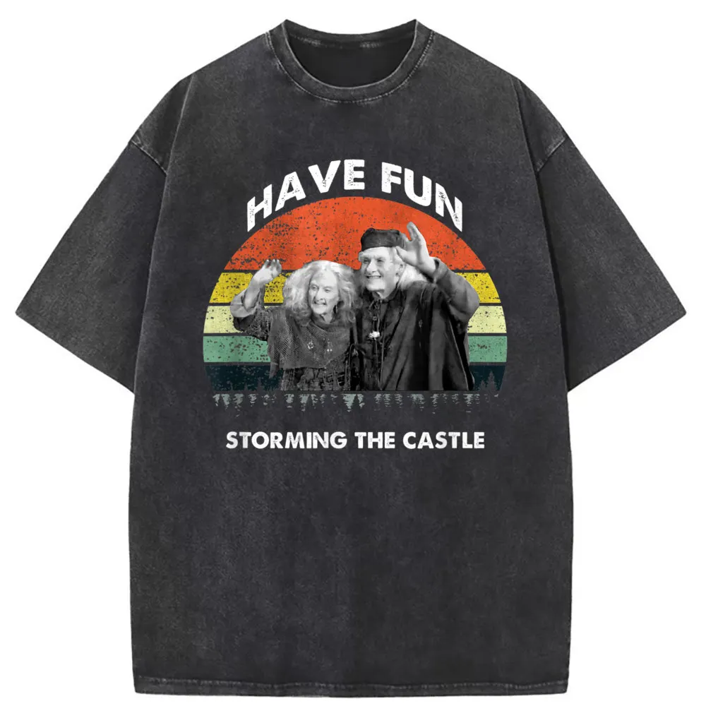 Bride Have Fun Storming The Castle Men Retro T-shirts Mens Cotton Sweatshirts Fitness Tshirts Man Long Sleeve Japan Style Tops