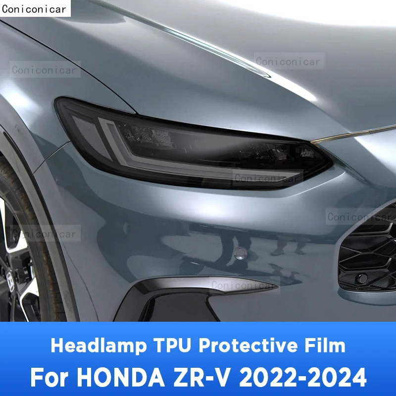 

For HONDA ZR-V 2022-2024 ZRV Car Exterior Headlight Anti-scratch Front Lamp Tint TPU Protective Film Repair Accessories Sticker