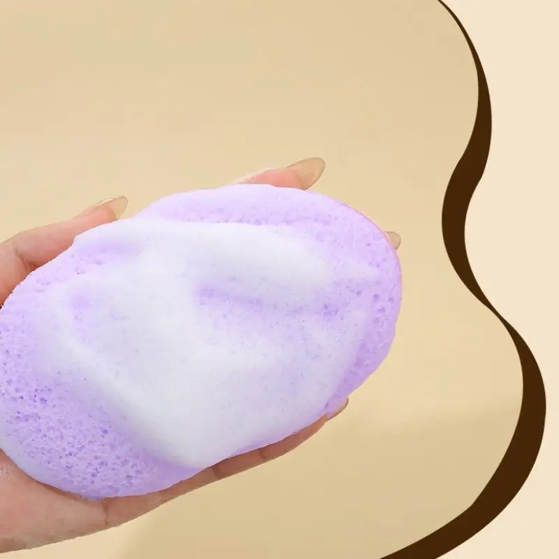 1 pçs esfoliante rosto lavagem esponja de limpeza remoção cravo removedor de maquiagem espuma puff ferramenta limpeza profunda poros limpador cuidados com a pele