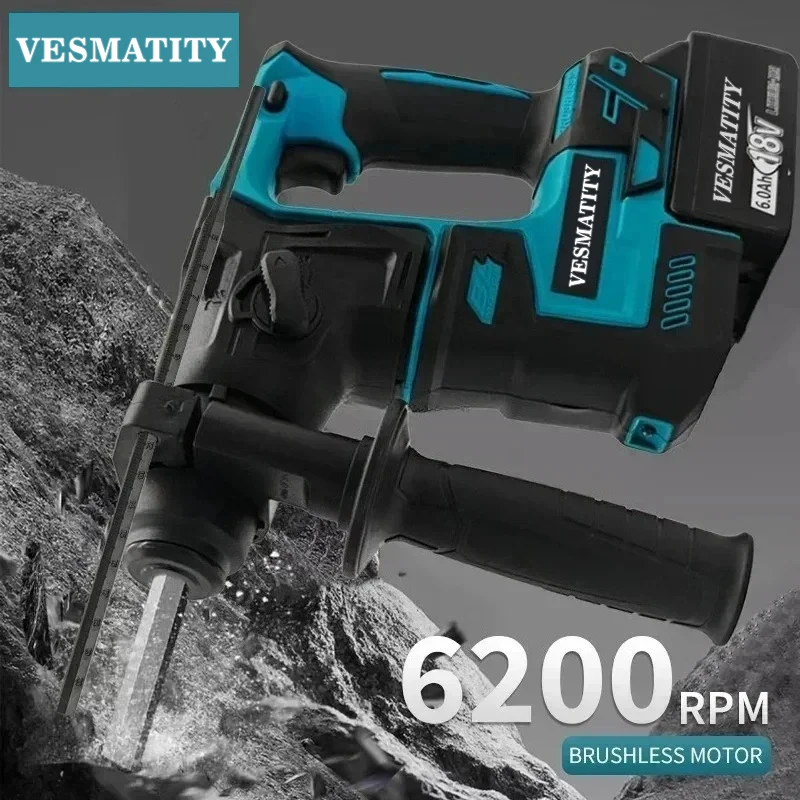 Electric Hammer Cordless Hammer Wireless Drills Power for 18V Lithium Battery Tools