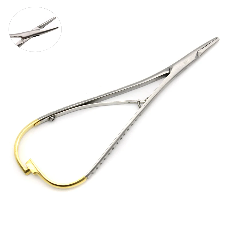 

1Pc Dental Needle Holder Tweezers Orthodontic Instrument Stainless Steel Mathieu Needle Holder Tools Dentistry Instrument
