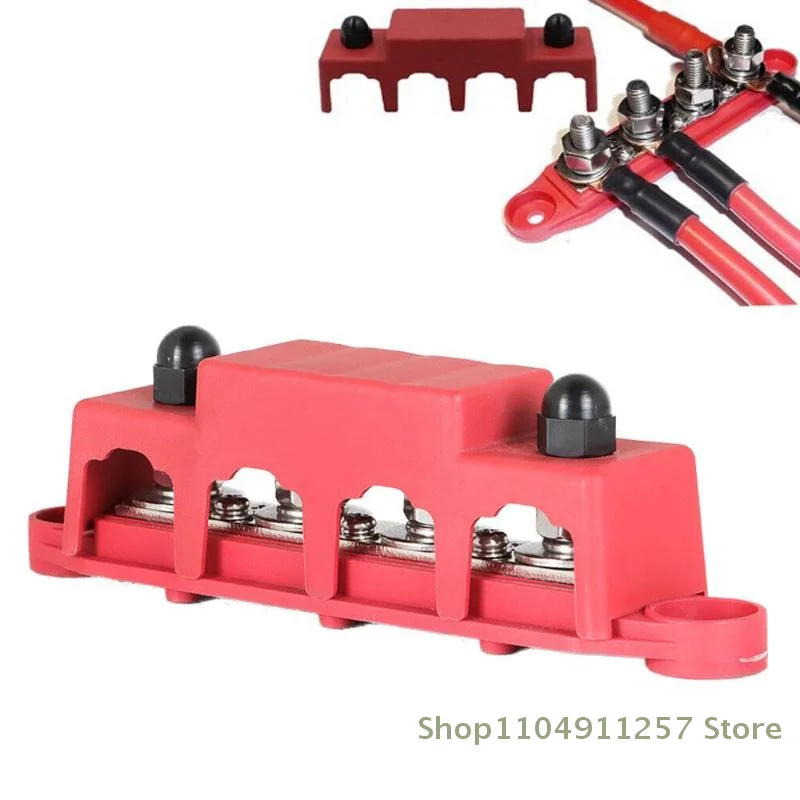 1 Set Positive Negative M8 M10 Bus Bar Terminal Batterie Power Verteilung Block Mit Abdeckung 12 V 24 V 48 V 250A Für Boot RV Lkw