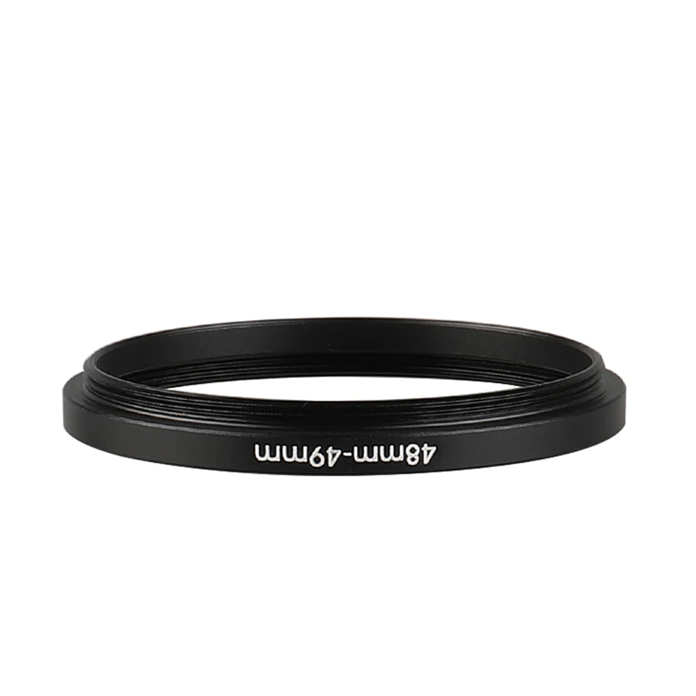 Aluminum Black Step Up Filter Ring 48mm-49mm 48-49 mm 48 to 49 Filter Adapter Lens Adapter for Canon Nikon Sony DSLR Camera Lens