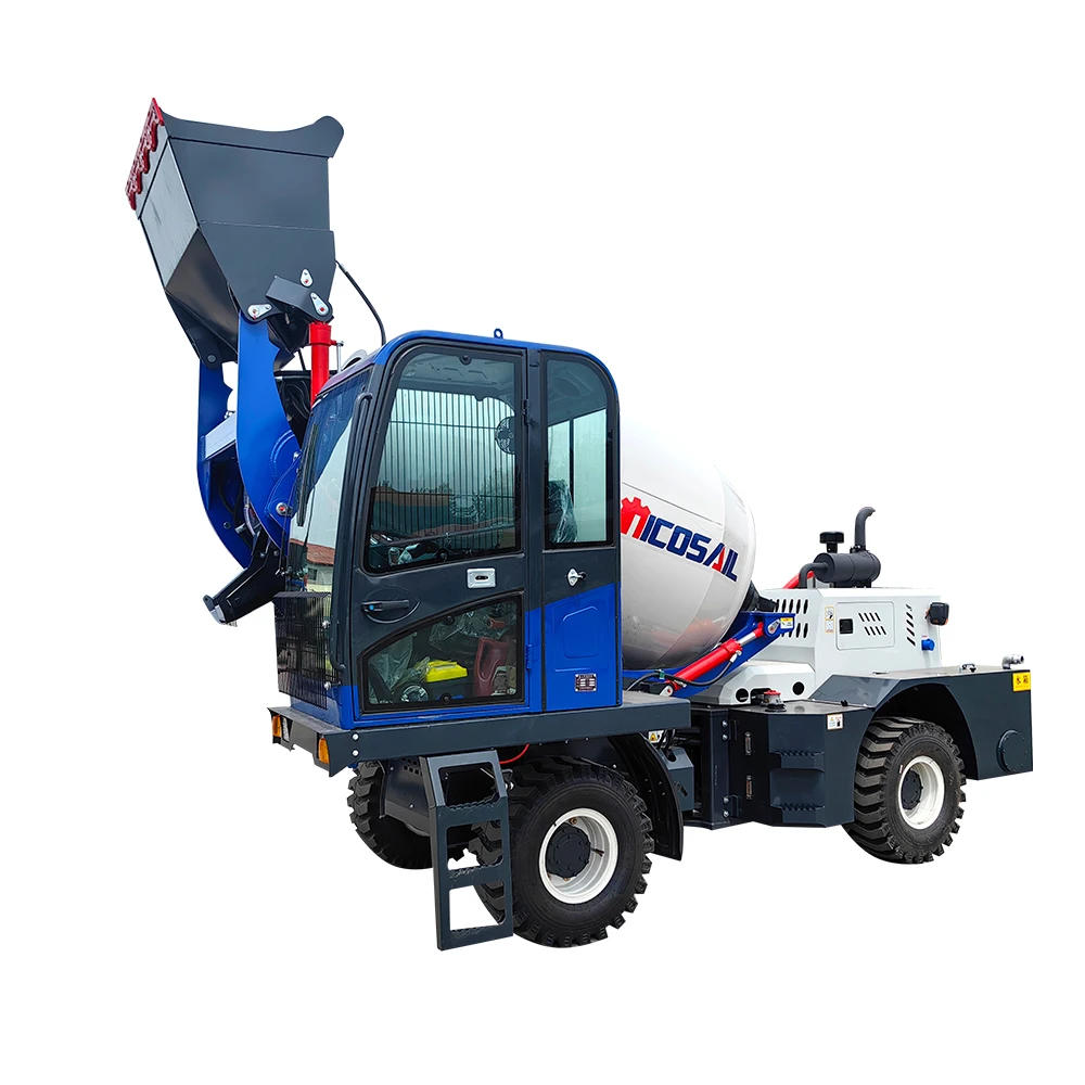 2.2CBM Large Self Loading Concrete Mixer Truck Cement Mixer 2.6cbm Mobile Mixer Customization