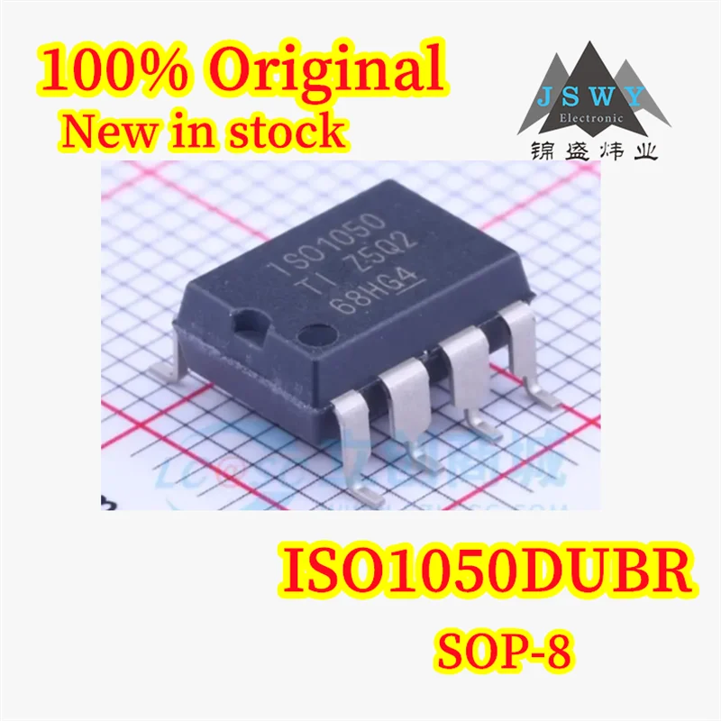 

(10/50PCS) 100% New ISO1050DUBR ISO1050 SOP-8 Isolated CAN Bus Transceiver, In Stock, Original Chipset
