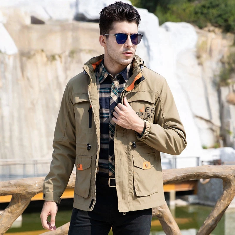 

Tactical Jackets Windbreaker Mens New Waterproof Outdoor Coats Men Autumn Quick Dry Multi-pocket Big Size Military Bomber Jacket