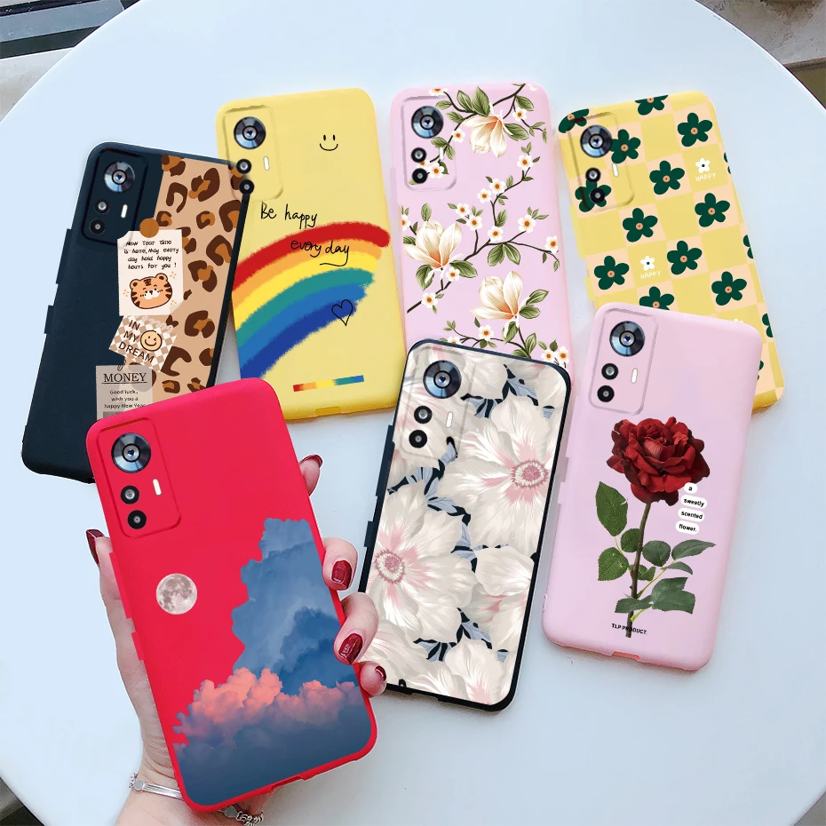 For Xiaomi 12T Pro Case Colorful Rainbow Flower TPU Back Cover For Xiomi Xiaomi Mi12T Mi 12 T 12T Xiaomi12T Pro Soft Cases Coque