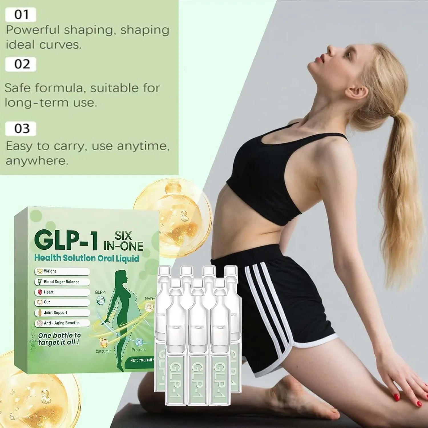 

5/3/2/1Box GLP-1 Natural Supplement, for Women Men Natural Advanced Body Care Liquids Drops Body Care Supplies