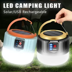 LED Camping Lights Rechargeable Camping Lantern Power Bank Solar Tent Light Ultra Bright Emergency Lights for Outdoor