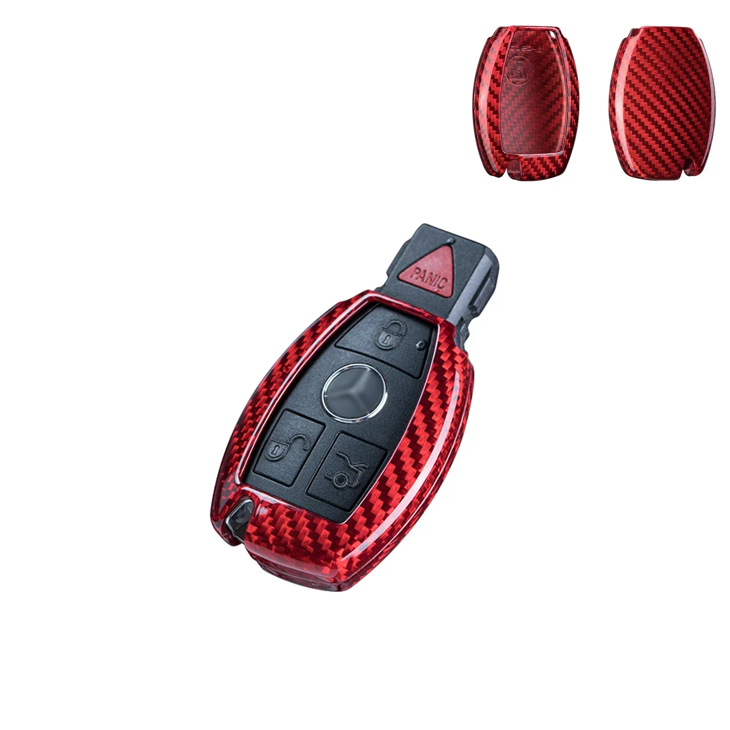 

For BENZ Key Fob Shell Carbon Fiber Key Cover Case For Benz A B C E S G M V Class CLA CLS GLA GLC GLE GLK GL GLS SL SLK SLC