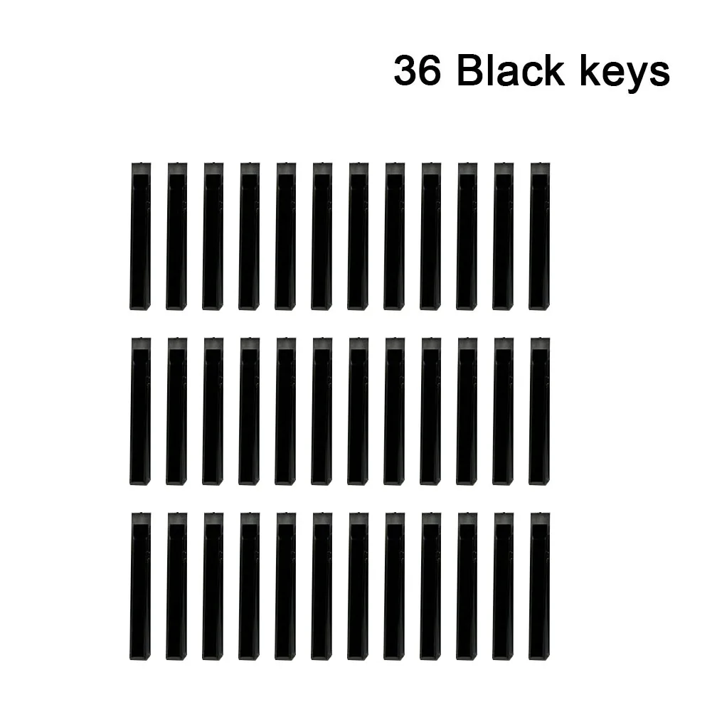 Piano Keytops Piano Keys 20*18*5cm 36 Piano Keytops 52 Piano Keytops 1pcs 88 Piano Keytops ABS Accessories Black