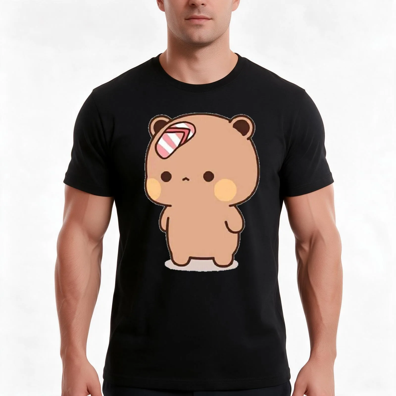 Cute Dudu Was Threw Flip-flops By Bubu Since He Teases Bubu T-Shirt Summer Casual Cotton Tee Oversized Streetwear Tops