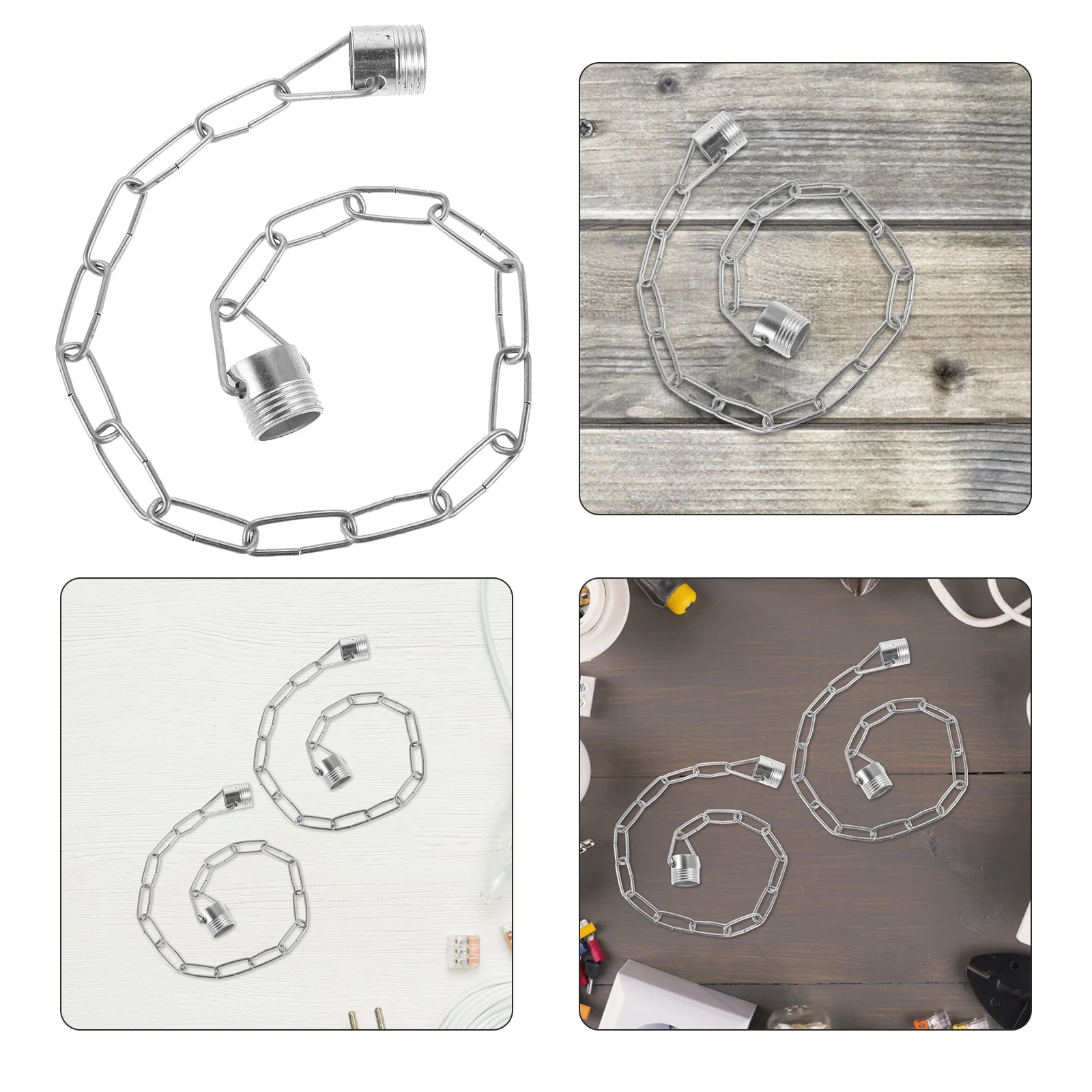

4pcs Industrial Mining Lamp Hanging Extension for Lighting Fixtures Pendant Ceiling Accessories Light for Chandeliers
