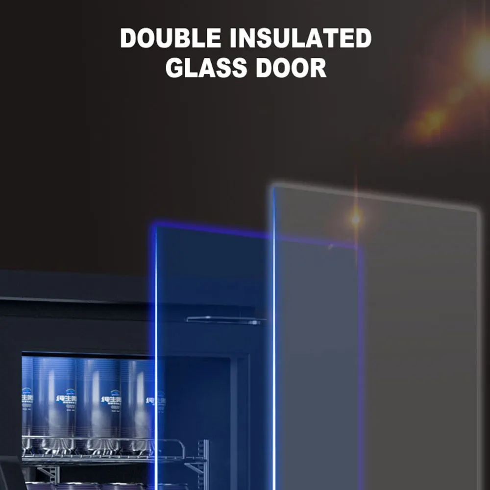 統合された空冷飲料ディスプレイショーケース、バー冷蔵庫、商業用冷蔵庫