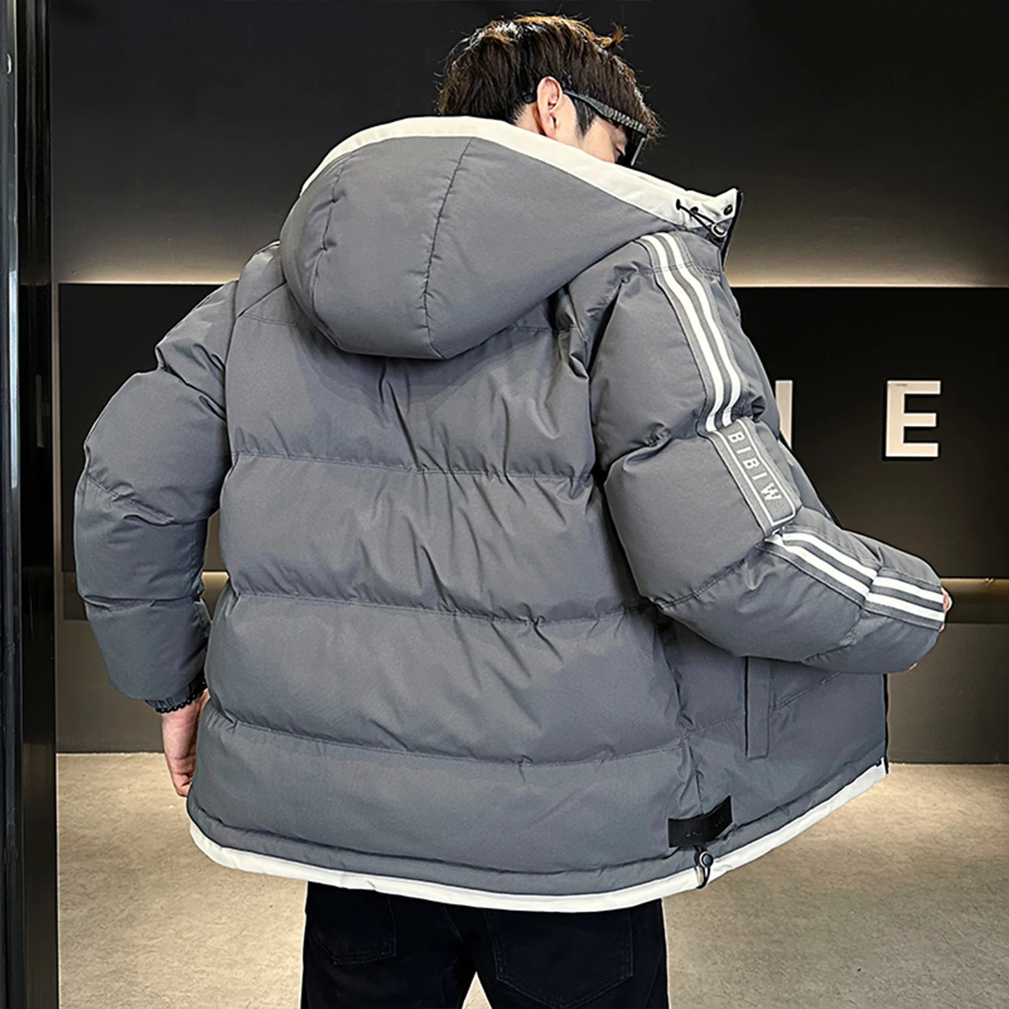 Paul мужское хлопковое джемтовое пальто с капюшоном Thiened, повседневное пуховое хлопковое пальто, зимнее теплое ветрозащитное морозостойкое пальто, молодежное искушение Sle