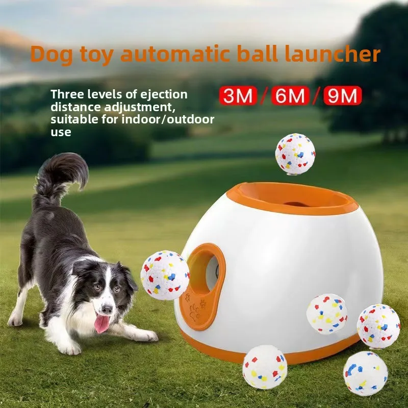 Three-speed adjustable distance toy intelligent ball thrower intelligent remote control