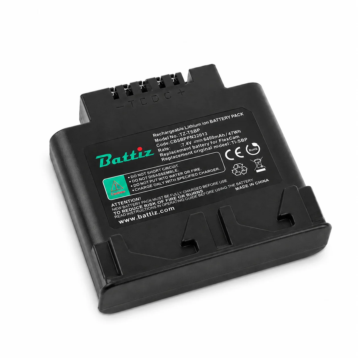 6400mAh TI-SBP TI SBP Replacement Battery for Fluke FlexCam Thermal Imagers Rechargeable Battery Ti40 Ti45 Ti5 TI50 TI55