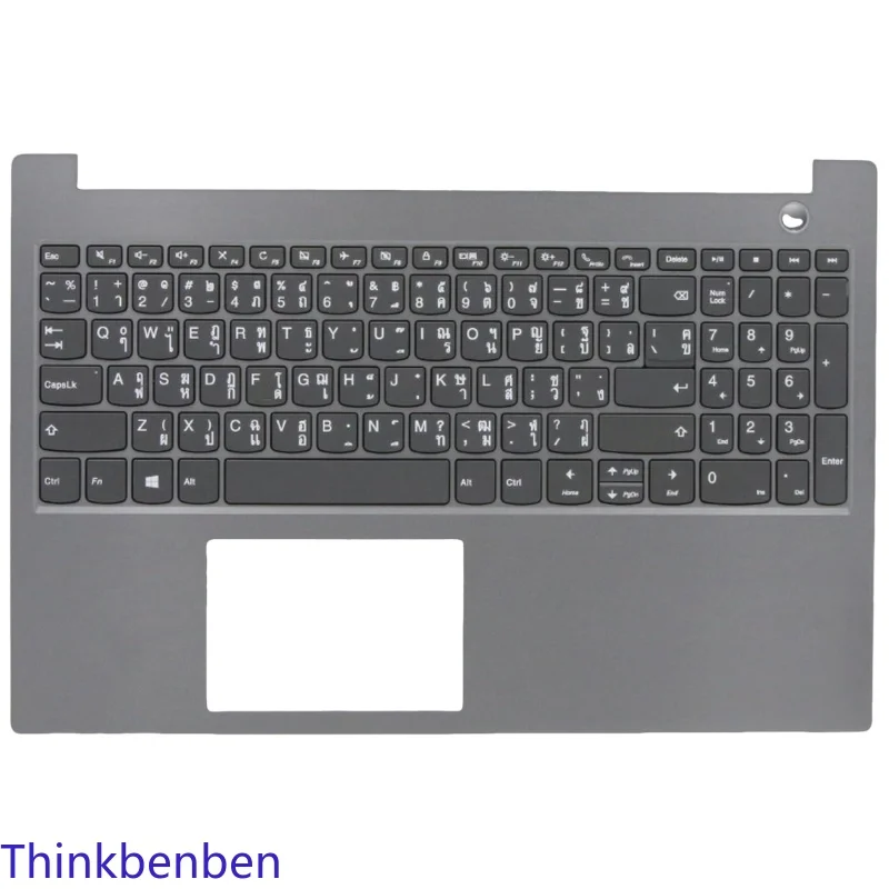 

TH Thai Keyboard With Mineral Gray Upper Case Palmrest Shell Cover For Lenovo ThinkBook 15 IML IIL Laptop 5CB0W45359