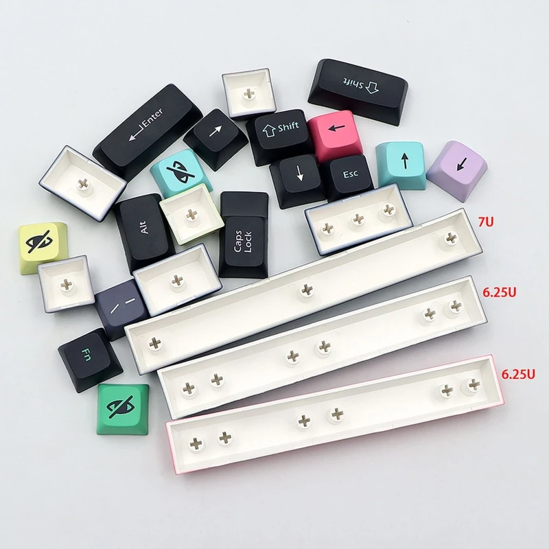 

Keycaps Dye Sub PBT XDA Height Keycap for GK61/64/68/75/84/87/96/980/104/108 MX Mechanical Keyboard 133 Drop shipping