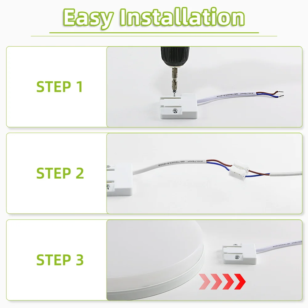 Modern LED Ceiling Light Waterproof Dustproof Three Proof Light Ultra Thin Panel lamp Indoor for Bedroom Bathroom Ceiling Light