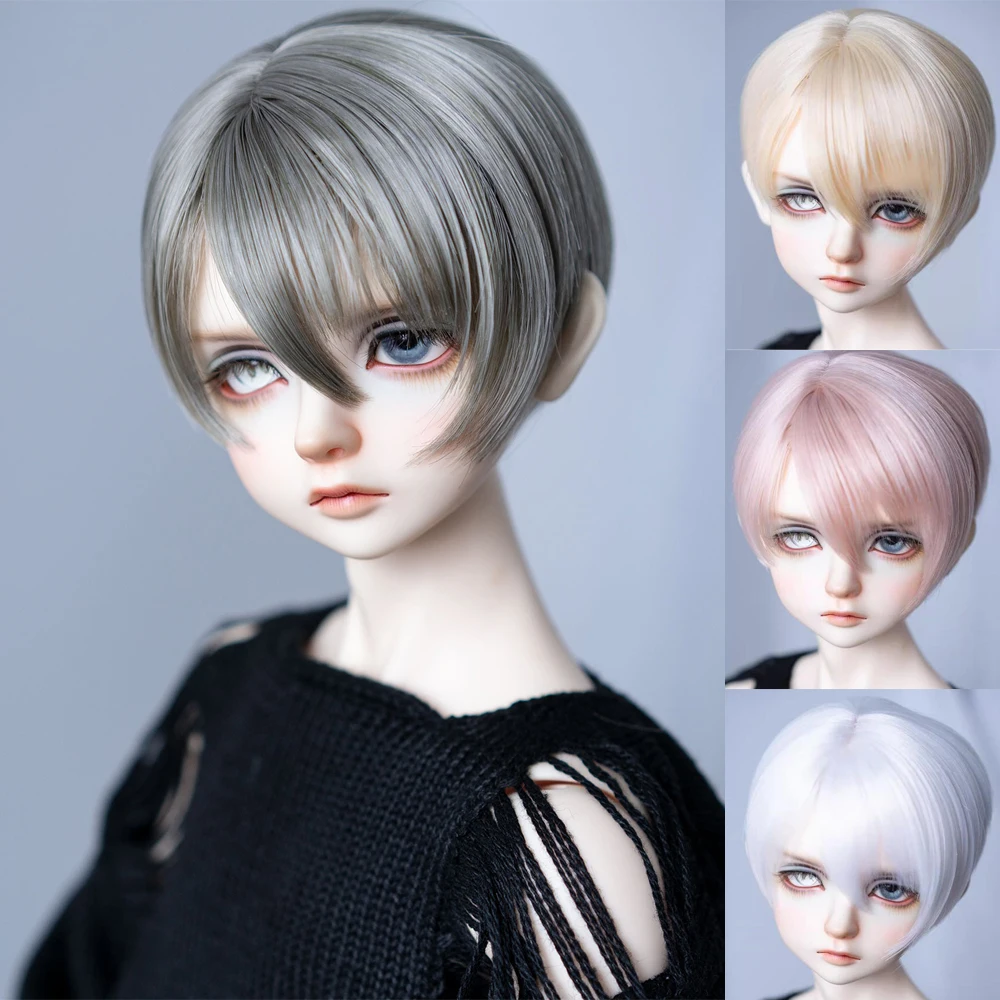 D03-P309 children handmade toy 1/3 uncle doll BJD/SD doll's wig Diagonal bangs with side parting wig 1pcs