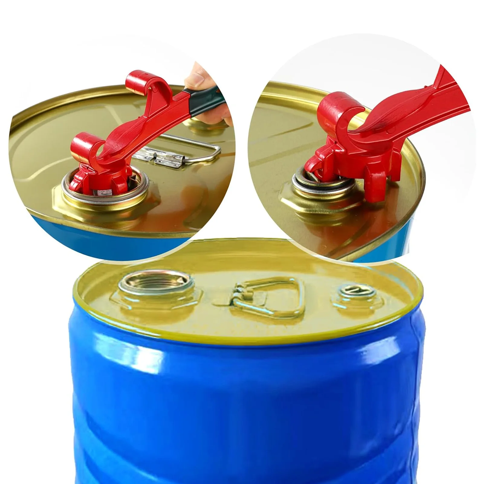 Bucket Opener Tool Multifunction Labor Saving Drum Wrench for 5 Gallon Metal Paint Can Lid Metal Drum Wrench Bucket Opener Tool