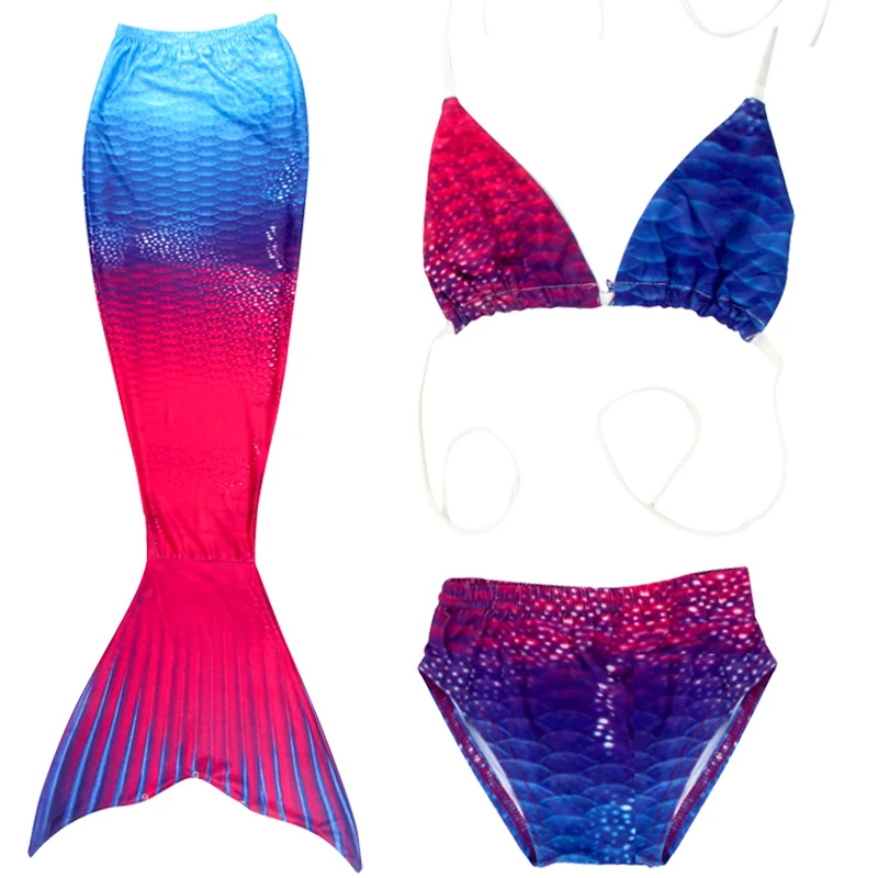 New Summer Swimming Beauty Fish Tail Role Playing Fantasy Swimsuit Children's Princess Pool Swimsuit Party Holiday Gift No Fins view 2
