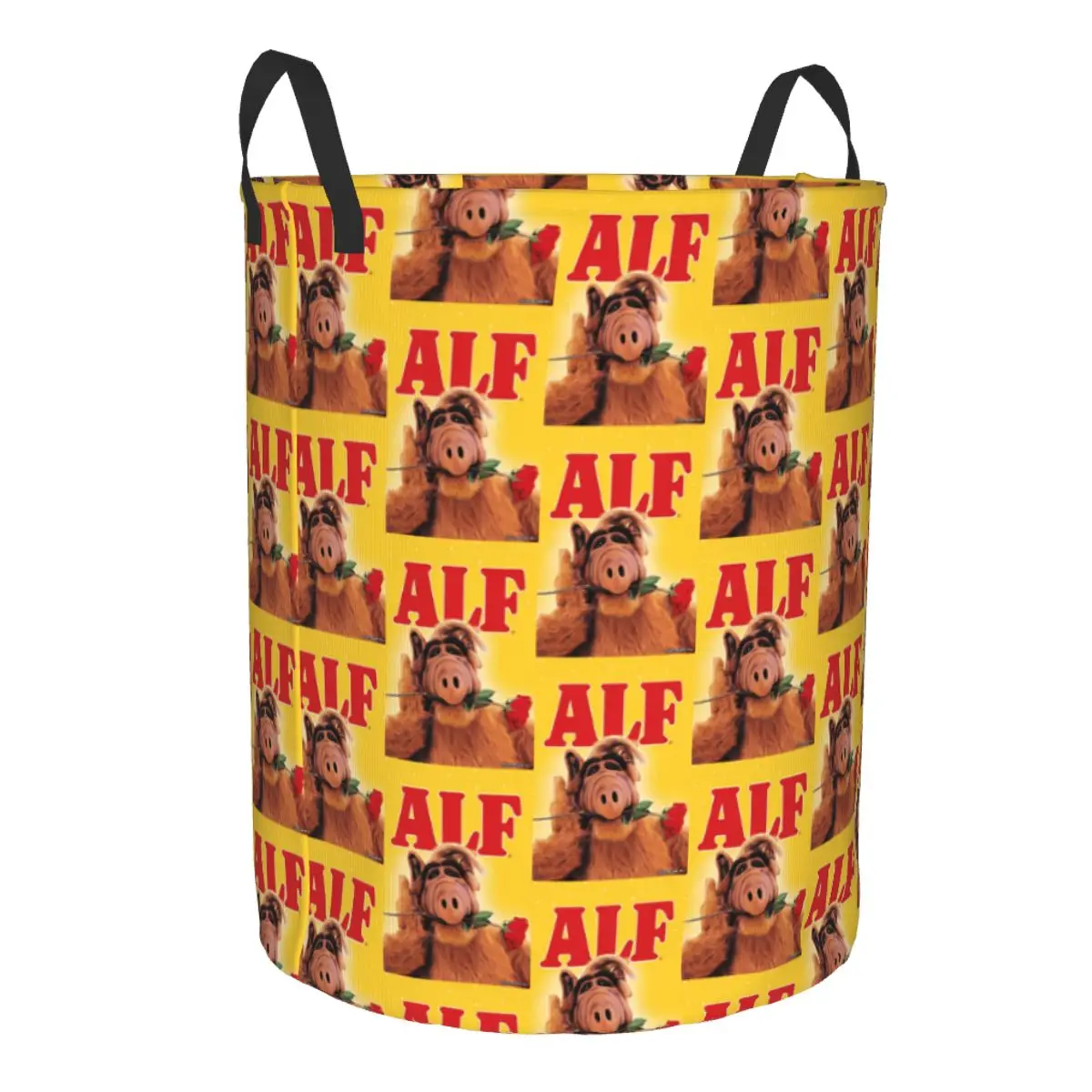 Custom Alien Life Form Laundry Basket Collapsible Large Clothes Storage Bin ALF Television Series Baby Hamper