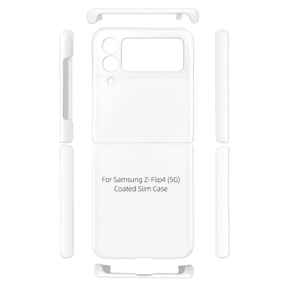 Fonlyu 10pcs Hard Coated Blank Phone Case for 3D Sublimation Heat Tranfer Phone Back Cover for Samsung Galaxy Z Flip 7 6 5 4