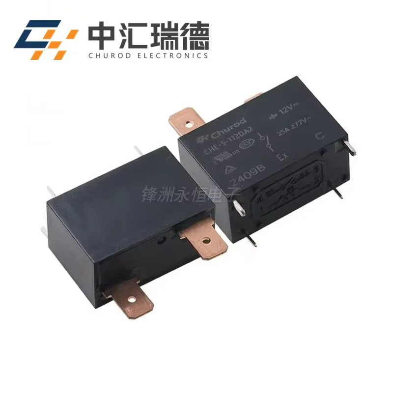 1Pcs Churod Relay CHE-S-112DA2 12V 4Pin 25A Compatible SFK-112DM G4A-1A-E-12VDC Air Conditioning Water Heater Relay