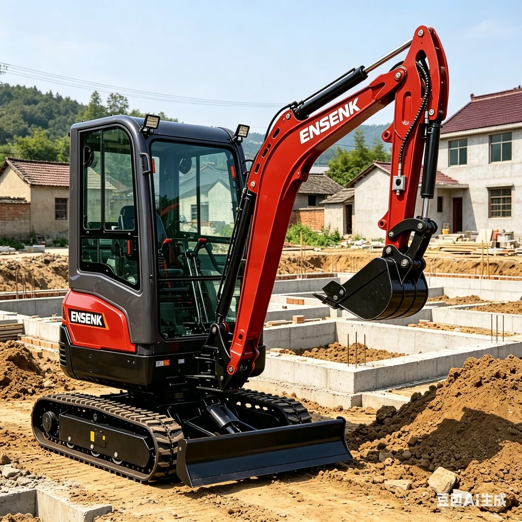 0.8/1.2Ton Mini Excavator With - Agriculture Farming Services review and price