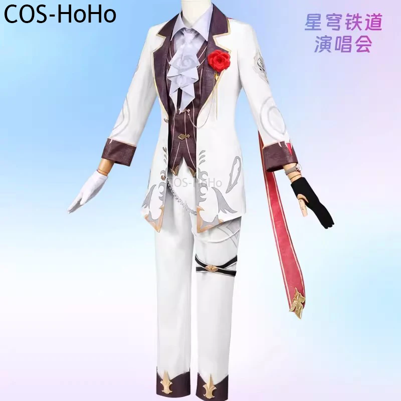 COS-HoHo Honkai: Star Rail Argenti Concert Game Suit Handsome Uniform Cosplay Costume Halloween Party Role Play Outfit Men