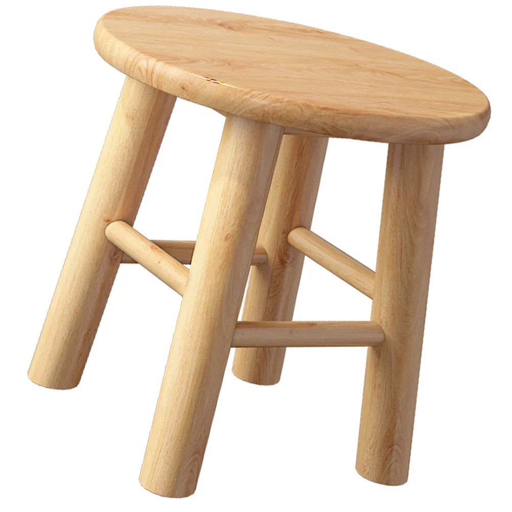 Children Wooden Shoe Changing Stool Small Seat Household Step Stool Safe Stable Non Slip Comfortable Kids Stools for Sitting