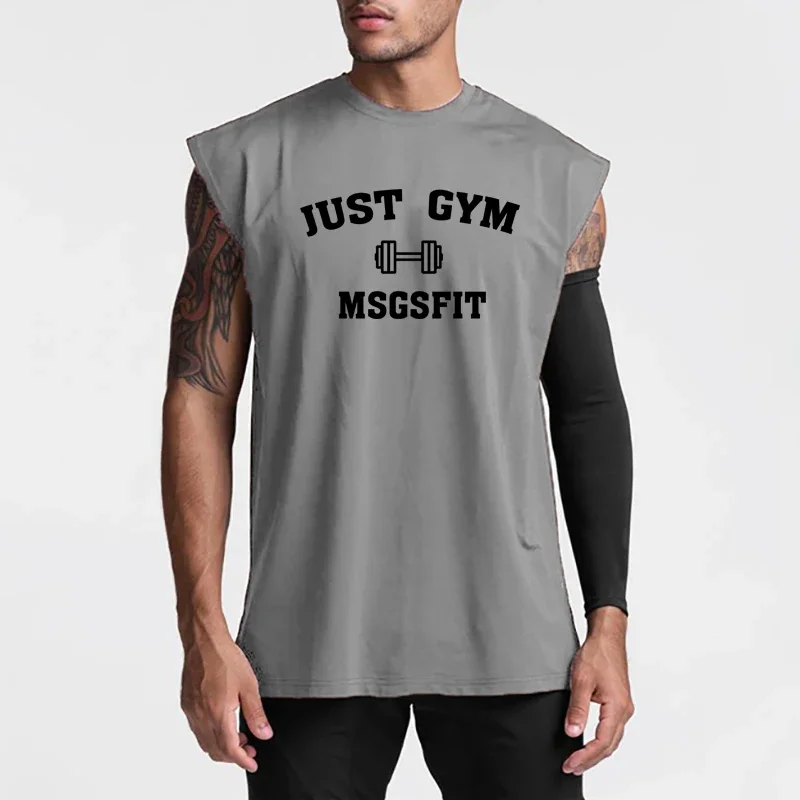 Summer Mens Gym Sports Mens Bodybuilding Fitness Workout Graphic Printed Loose Mesh Quickly-dry Mesh O-neck Sleeveless tank Tops image 4